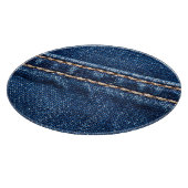 Planche À Découper Dénim piqué : texture du jean closeup. (Coin)