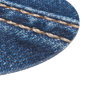 Planche À Découper Dénim piqué : texture du jean closeup. (Coin)