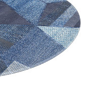 Planche À Découper Denim Urban : Patchwork à rayures détendues. (Coin)