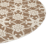 Planche À Découper Dentelle antique - crème et marron (Coin)