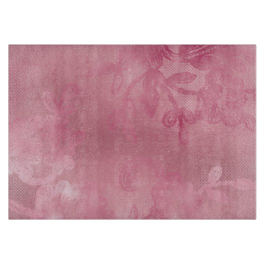 Planche À Découper Dentelle Rose Chic (Devant)