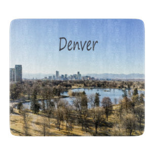 Planche À Découper Denver Ville et Montagnes Colorado