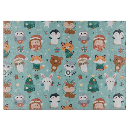 Planche à découper des animaux adorables (Devant)