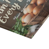 Planche à découper des oeufs rustiques de ferme (Coin)