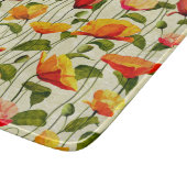 Planche À Découper Des pavots brillants (Coin)