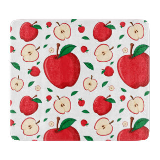 Planche à découper des pommes