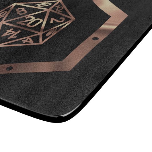 Planche À Découper Dés RPG | Imaginaire cuivre Retro Tabletop PnP Gam (Coin)