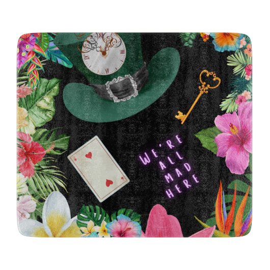 Planche À Découper Descendre le trou de lapin en verre de coupe (Devant)