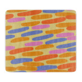 Planche À Découper Design abstrait coloré (Devant)