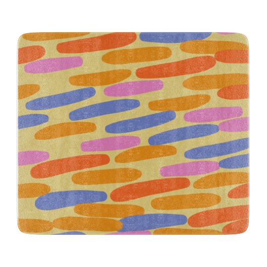 Planche À Découper Design abstrait coloré (Devant)