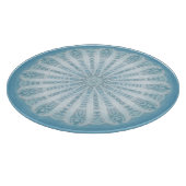 Planche À Découper Design boho bleu et turquoise moderne (Coin)