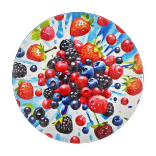 Planche À Découper Design coloré Berry Fiesta