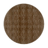 Planche À Découper Design de clé grecque - chocolat noir (Devant)