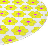 Planche À Découper Design de fleurs jaunes (Coin)