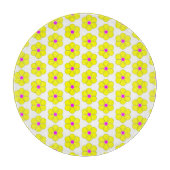 Planche À Découper Design de fleurs jaunes (Devant)
