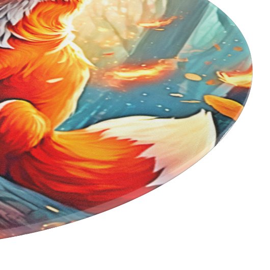 Planche À Découper Design de scène de Crimson Fox (Coin)