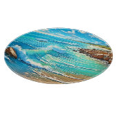 Planche À Découper Design de scène rocheuse côtière (Coin)