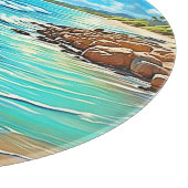 Planche À Découper Design de scène rocheuse côtière (Coin)