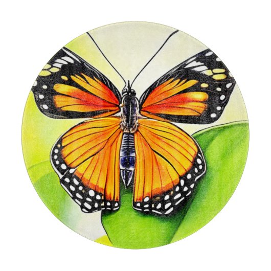 Planche À Découper Design détaillé de l'aile papillon (Devant)