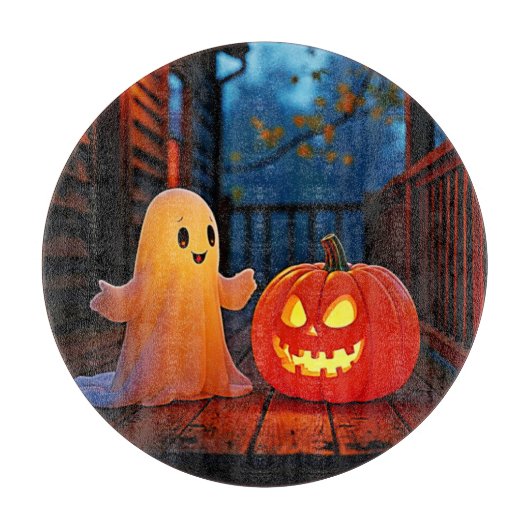 Planche À Découper Design éffrayant d'Halloween brillant (Devant)