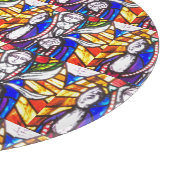 Planche À Découper Design en verre tendu avec la figure religieuse. (Coin)