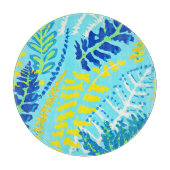 Planche À Découper Design floral dynamique (Devant)