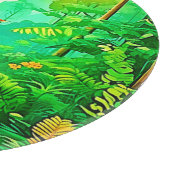 Planche À Découper Design forestier exotique (Coin)