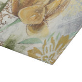 Planche À Découper Design Fresque décoratif avec Fleur Globe (Coin)