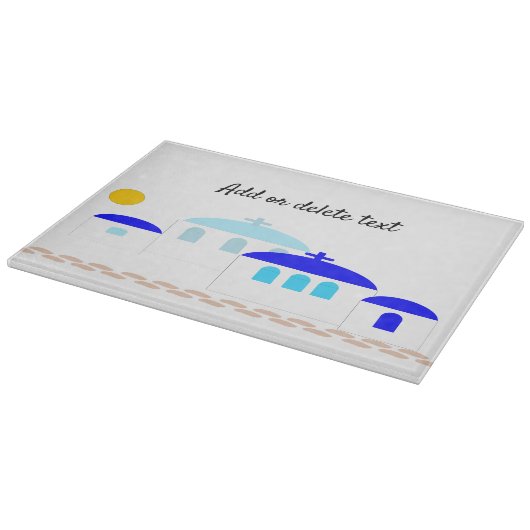 Planche À Découper Design grec Ajouter un texte (Coin)