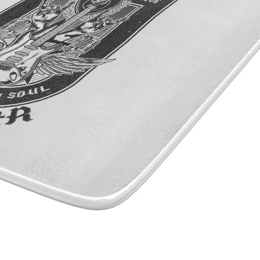 Planche À Découper Design Guitar Rock (Coin)