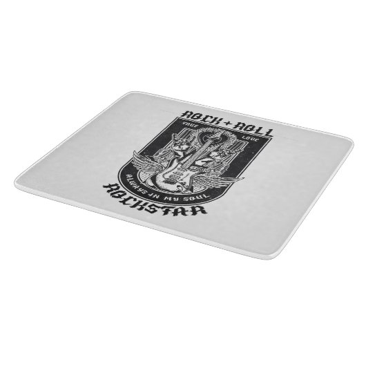 Planche À Découper Design Guitar Rock (Coin)