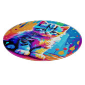 Planche À Découper Design Kitten coloré (Coin)
