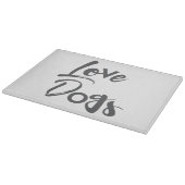 Planche À Découper Design moderne, simple, urbain et cool de Love Dog (Coin)