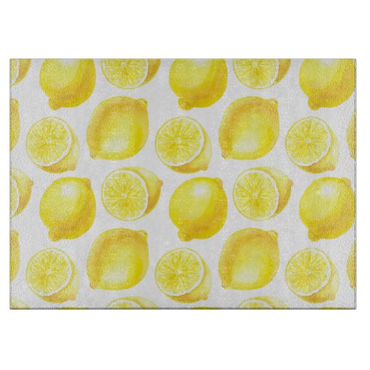 Planche À Découper Design motif citron (Devant)