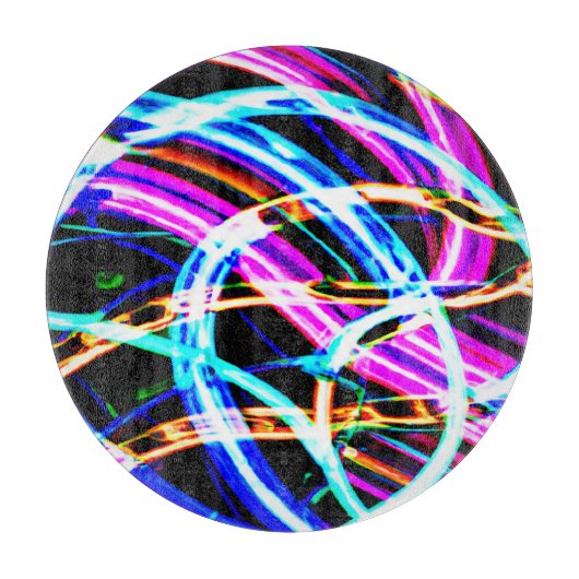 Planche À Découper Design Motif coloré Abstrait (Devant)