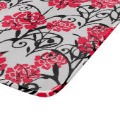 Planche À Découper Design Motif d'illustrations de rose rouge (Coin)