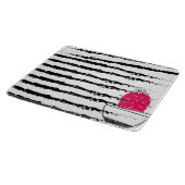 Planche À Découper Design motif rayé Cactus rose (Coin)