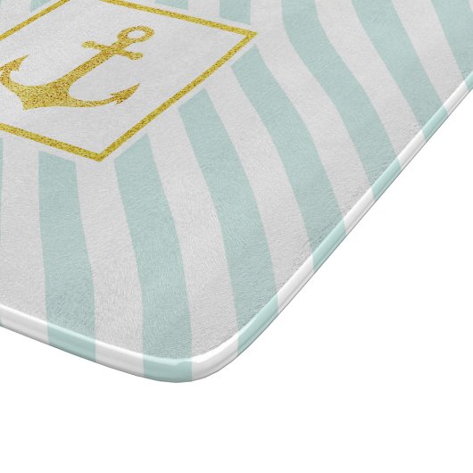 Planche À Découper Design nautique moderne Faux Parties scintillant A (Coin)