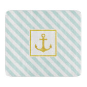 Planche À Découper Design nautique moderne Faux Parties scintillant A (Devant)