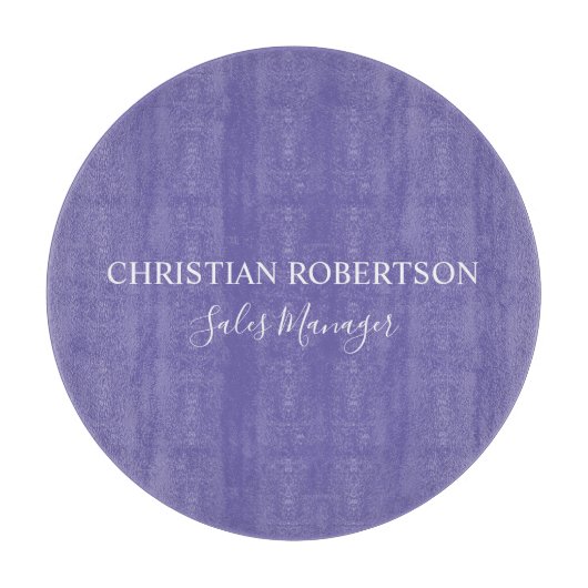 Planche À Découper Design professionnel chic Périwinkle couleur moder (Devant)