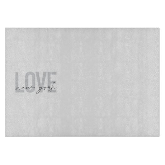 Planche À Découper Design simple, moderne, urbain et cool de Love New (Devant)