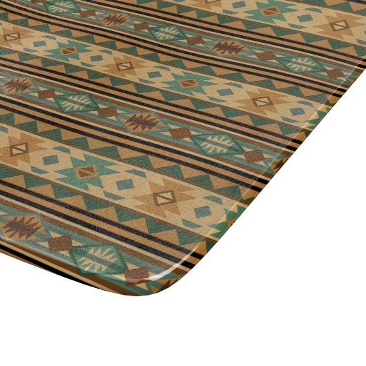 Planche À Découper Design Sud-Ouest Vert Tan Brown (Coin)