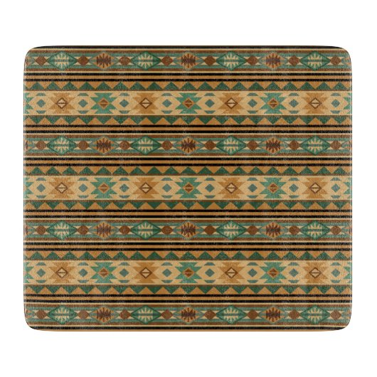Planche À Découper Design Sud-Ouest Vert Tan Brown (Devant)