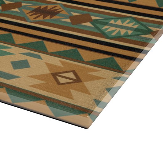 Planche À Découper Design Sud-Ouest Vert Tan Brown (Coin)