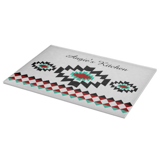 Planche À Découper Design tribal autochtone du sud-ouest aztèque pers (Coin)