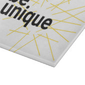 Planche À Découper Design urbain moderne et simple de "Be Unique" (Coin)