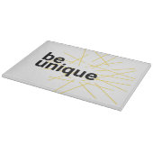 Planche À Découper Design urbain moderne et simple de "Be Unique" (Coin)