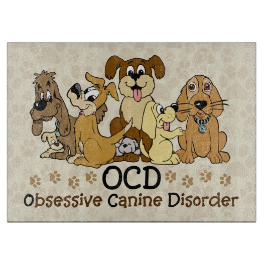 Planche À Découper Désordre canin obsédant d'OCD (Devant)