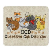 Planche À Découper Désordre obsédant de chat d'OCD (Devant)