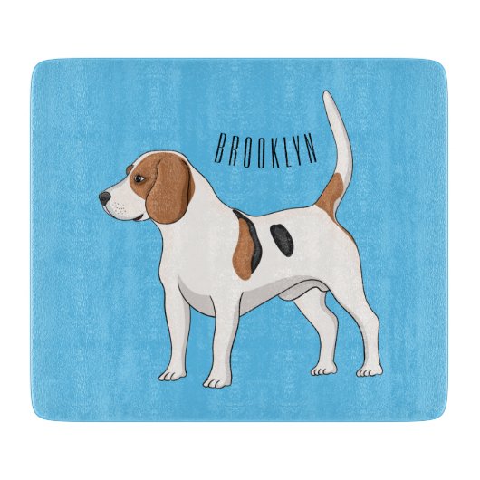 Planche À Découper dessin animé de chien beagle (Devant)